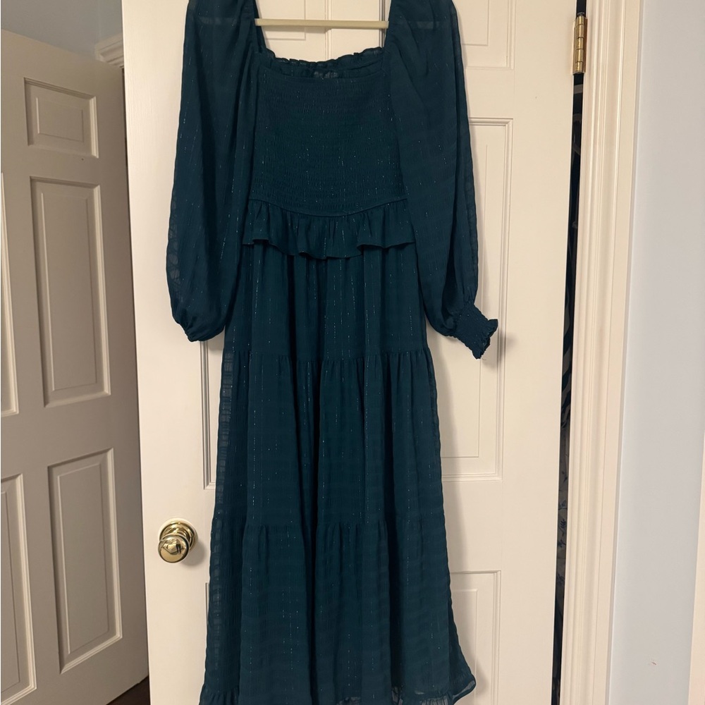 Elegant Teal Dress